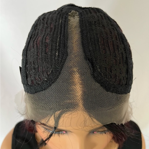 A Long 28” Premium Fiber Burgundy Lace Front Wig - #EnhanceWardrobe #DailyWear - Picture 3 of 8